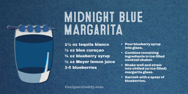 Summer Cocktails - Midnight Blue Margarita